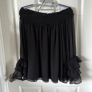 CeCe Off the Shoulder Long Sleeve Top